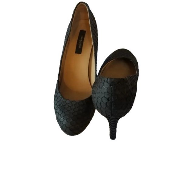 Ann Taylor Black Stiletto Pump Heels Size 8 M - Picture 1 of 11